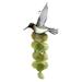 Bamboo Source Green Hummingbird Metal and Capiz Outdoor Wind Chime 21.5 Inch