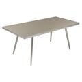 Pangea Home Chelsea 30 Modern Aluminum Dining Table in Slate Gray