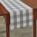 August Grove® Amair Rectangular Plaid Table Runner Cotton in Gray/White | 36 W x 13 D in | Wayfair AFA512DF05974700BC0D763ADED061AF