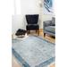 BESPOKY Modern Area Rug Home Decor Carpet Rectangle Room Carpets Blue Frame Rug Home Decorative Rugs for Living Room Aesthetic Rugs for Nursery Room Bedroom Rugs Armavir