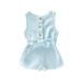 Newborn Baby Girls Organic Onesies Cotton Sleeveless Bodysuit Rompers Outfits Clothes