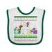 Inktastic Christmas Festive Unicorns Fa-La-La-La-La Boys or Girls Baby Bib