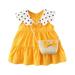 Toddler Girls Clothes Toddler 5t Dresses Toddler Clothes Sleeveless Polka Bag Girls Dress Princess Kids Outfits Baby Dot Girls Dress&Skirt Fall Dress Baby Girl