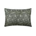 Silver 12 x26 (30x65 cm) Lumbar Euro Pillow Sham Faux Leather Beaded Pattern Pillow Cover Sofa Animal Pattern Modern Style - Animal Silver