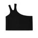 5t T Shirts Girls Baby Coils Toddler Kids Girls Dance Tank Top One Shoulder Racerback Tie Dye Crop Tank Top Sleeveless Sports Dance Top For Ballet Gymnastics Dancewear Tunic Kids Girls