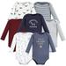 Hudson Baby Infant Boy Cotton Long-Sleeve Bodysuits Boy Dogs 7-Pack 0-3 Months