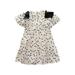 Girl s Short Sleeve Casual Vintage Round Neck Puff Sleeve Party Summer Dress