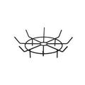 Blue Sky Outdoor Living 24 Round Steel Outdoor Fire Pit Log Grate Black