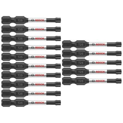 BOSCH ITT25215 Screwdriver Bits,1/4" Hex,2" L,PK15