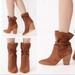 Urban Outfitters Shoes | Nib Urban Outfitters | Carla Tan Suede Slouchy Heel Ankle Bootie Women’s 8 | Color: Brown/Tan | Size: 8