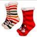 Disney Accessories | Mickey & Friends Adult Christmas Sock Set - 2 Pair Of Socks | Color: Cream/Red | Size: Os