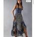 Free People Dresses | Free People One I Love Dress In Caramel Combo | Color: Blue/White | Size: M