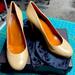 Gucci Shoes | Gucci Light Powder Charlotte Leather Pumps. 39.5. Original Box And Dust Bag. | Color: Cream/Tan | Size: 39.5