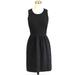 J. Crew Dresses | J.Crew Black Fit & Flare Ponte Knit Velvet Polka Dot Dress | Color: Black | Size: L