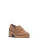 Lucky Brand Palti Loafer Heel - Women's Accessories Shoes High Heels in Medium Dark Beige, Size 8