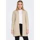 Longblazer ONLY "ONLSOHO-LINEA L/S ZIP COATIGAN CC PNT" Gr. XS (34), beige (irish cream detail:white melange) Damen Blazer