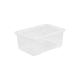 Wham 45 Liter Storage Clear Heavy Duty Plastic Storage Box Boxes With Lids Home Office Stackable Nestable, Set of 5 Large Storage Boxes With Lids ‎59 x 41.2 x 39.9 cm