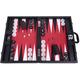 Wycliffe Brothers 21” Professional Backgammon Set – Black Case with Red Field - Masters Edition