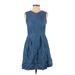 Gap Casual Dress - A-Line: Blue Dresses - Women's Size 0