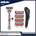 Gillette – rasoir à Fusion pour hommes Machine de rasage lavable à batterie pour visage barbe