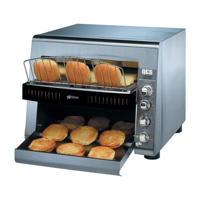 Star QCS3-140BH 240 (QCS3-1400BH) Conveyor Toaster - 1400 Slices/hr w/ 3" Product Opening, 240v/1ph, 3" Opening, 3400W, Stainless Steel