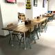 4 Planks Industrial Style Dining Table Sustainable Style Galvanised Steel Legs Dining Table Rustic Reclaimed Timber Wood