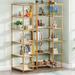 6-Shelf Corner Bookshelf, 70.9" Tall L-Shaped Corner Bookcase Large