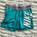 Nike Shorts | Blue Nike Pros With Large Nike And Patterned Waist Band | Color: Blue/White | Size: S