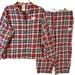 Disney Intimates & Sleepwear | Disney Mickey Mouse Plaid Flannel Pajamas Top & Pants Size Xl Womens | Color: Black/Red | Size: Xl