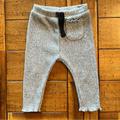 Zara Bottoms | 6-9m Zara Baby Girl Gray Leggings Pants Bottoms | Color: Black/Gray | Size: 6-9mb