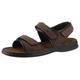 Sandale JOSEF SEIBEL "Rafe" Gr. 44, braun (braun, schwarz) Herren Schuhe Sandalen