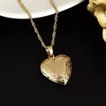 Collier pendentif en forme de cœur GF en or 9ct chaîne boîte cadeau gratuite nouveauté