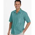 Blair Men's John Blair Short-Sleeve Guayabera Shirt - Green - 2XL