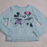 Disney Shirts & Tops | Disney Jumping Beans Mickey & Minnie Long Sleeve Fleece Tee Sz M 7 | Color: Blue | Size: 7g