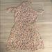 American Eagle Outfitters Dresses | American Eagle Floral Cold Shoulder Ruffle Dress Nwt | Color: Cream/Pink | Size: S