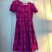 Lularoe Dresses | Lularoe Classic Pink With Daisy Imprint. Fun And Easy Midi Dress. | Color: Pink | Size: M