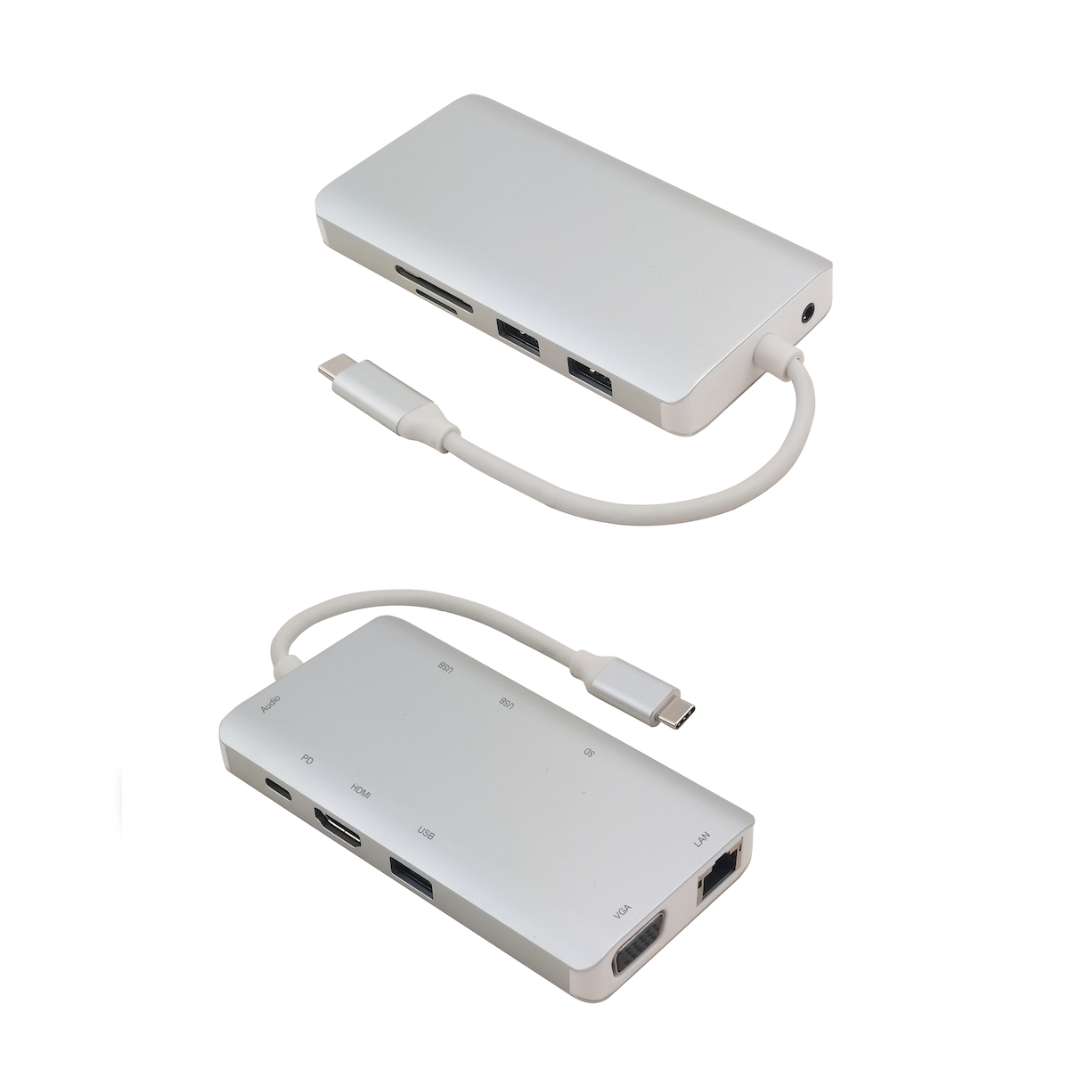 Helos Dockingstation, USB 3.1 Type-C™ St./HDMI/VGA/USB/LAN/AUDIO/SD, PREMIUM Image