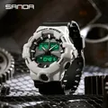 SANDA-Montre de sport à quartz pour homme marque de luxe style militaire étanche S Shock 3130