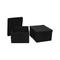 Household Essentials Storage Bins Black - Black Fabric Jumbo Lidded Storage Bin - Set of Two