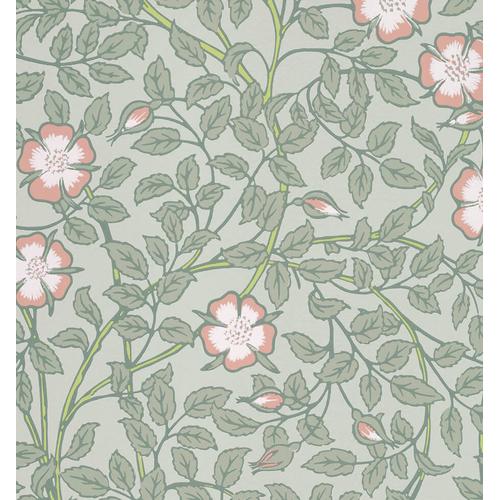 Little Greene 'Briar Rose - Salix' - Green Wallpaper