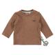 Sigikid Baby-Jungen Langarmshirt aus Bio-Baumwolle T-Shirt, braun meliert/Uni, 86