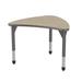 Marco Premier Series Chevron Collaborative Desk Wood/Metal in Brown | Wayfair 43-2290-P8-BGY