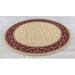 White 63 W in Area Rug - Concord Global Imports Gem Veronica Ivory Contemporary Round Rug, Polypropylene | Wayfair 43920