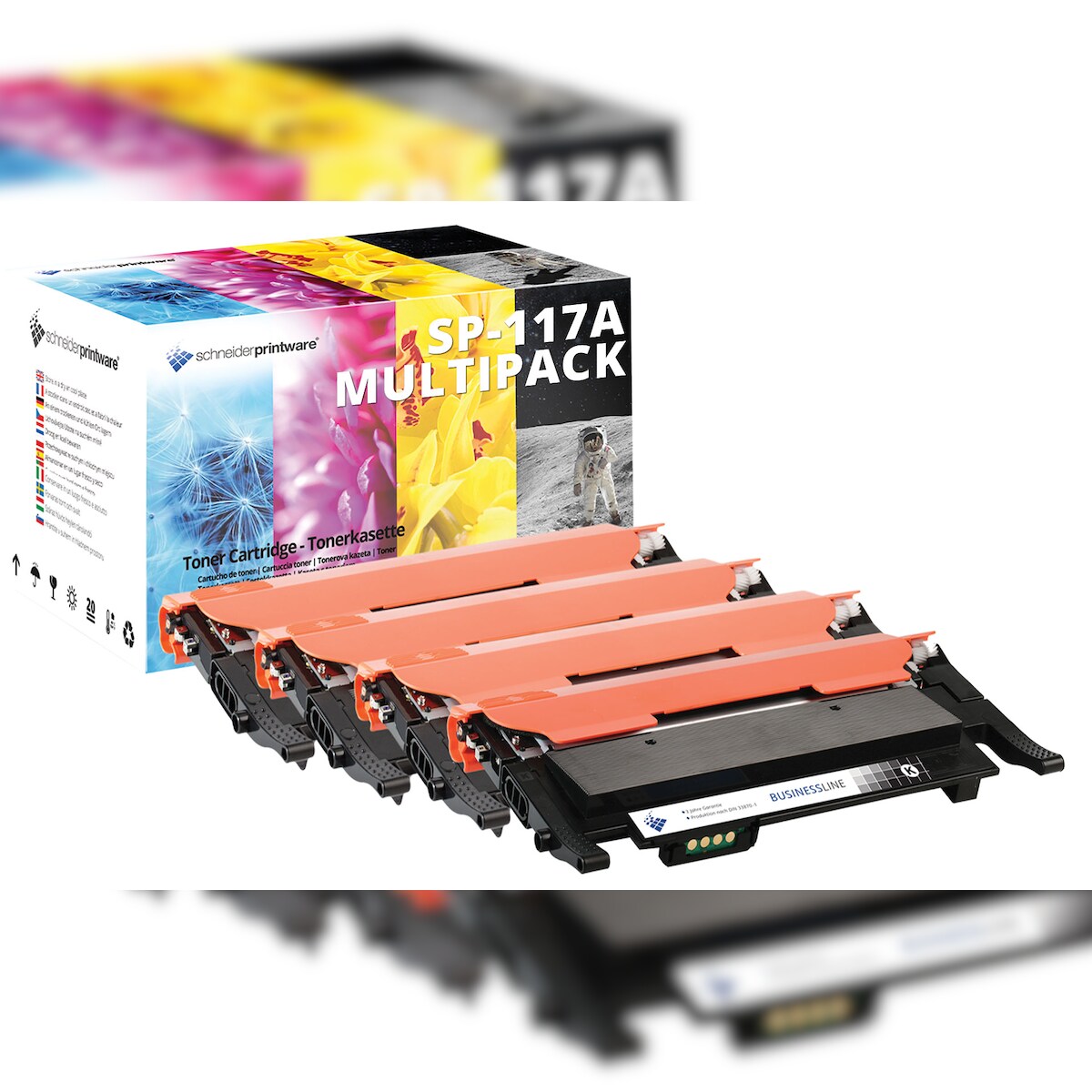 4 Schneiderprintware Toner 50% mehr Leistung ersetzt HP 117A 4.500 Seiten Image