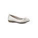 Wide Width Women's Cheryl Ballet Flat by Cliffs in Platino Metallic (Size 11 W)