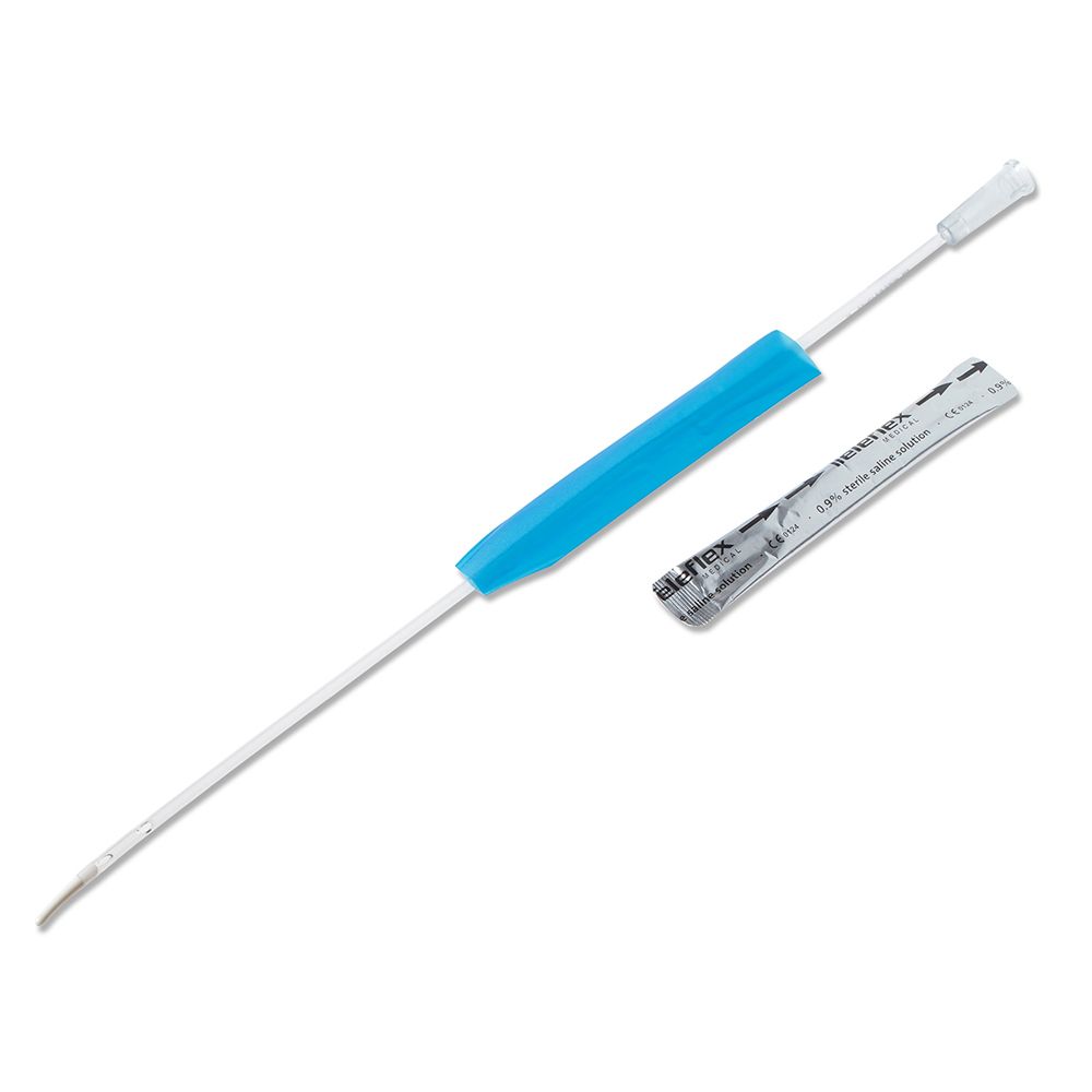 Catetere Autolubrificante In Pvc Liquick Base A 1 Via 2 Fori Smussati