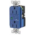 HUBBELL HBL5262SA Receptacle, 15 A Amps, 125V AC, Flush Mount, Decorator Duplex