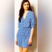 Anthropologie Dresses | Anthropologie I Maeve Galen Geo Day Dress | Color: Blue/White | Size: Xs