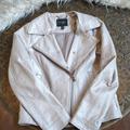 Jessica Simpson Jackets & Coats | Girls Jessica Simpson Leather Moto Jacket | Color: Cream/Tan | Size: 14g