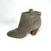 J. Crew Shoes | J. Crew Ankle Boots Women’s Size 7 Gray Suede Block Heel Almond Toe | Color: Gray | Size: 7